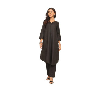 Varanga Women’s Strap Kurta Set with Tonal Bottom & Printed Dupatta