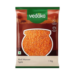 Vedaka Popular Red Masoor Dal Split 1kg