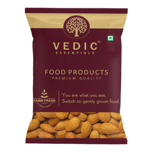 VEDIC ESSENTIALS Natural Raw & Crunchy Almonds