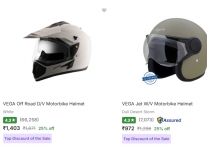 Vega Biker Helmets Up to 42% Off Starting