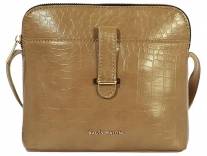 Deal Bagsy Malone Vegan Leather Crossbody Sling Bag Croco Camel Rs. 409