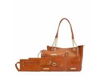 Vegan Leather Tote Bag Pack of 5 Croco Maroon Rs. 289