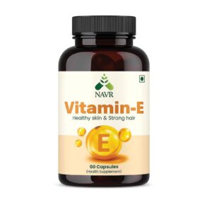 Deal Vitamin E Capsules 10mg Alpha Tocopherol for Skin, Hair & Immunity Rs. 299