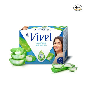 Vivel Aloe Vera Grade 1 Bathing Soap with Vitamin E for Soft Glowing skin