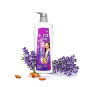 Vivel Lavender & Almond Oil Body Wash, 500 ml