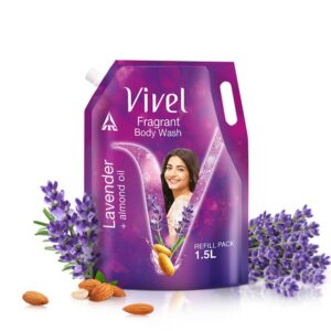 Vivel Lavender & Almond Oil Body Wash 1500ml Refill Rs. 300