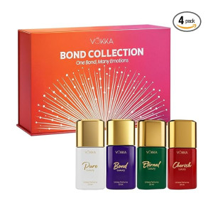 Vokka Bond Collection Luxury Long Lasting Unisex Perfume Gift Set 4x20ml