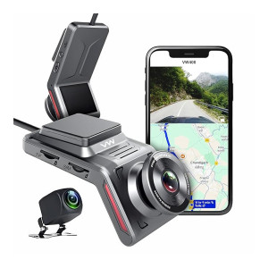 VW400 Car 4G Cloud Dash Camera with Front & Rear Cam, Live Recording, 4G Sim Support