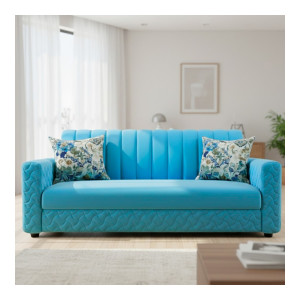 Wakesure Velvet 3 Seater Sofa at Rs6932 | Flipkart Deal