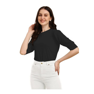 Wedani Women’s Solid Regular Fit Top