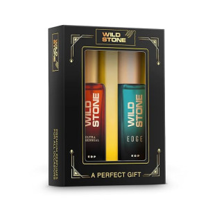 Wild Stone Perfume Gift Set for Men 2x20ml | Ultra Sensual & Edge