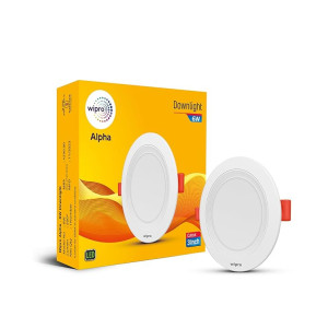 Wipro 6W Alpha Downlight for Junction Box with Surge & High Voltage Protection