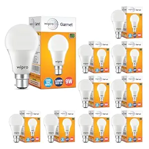 Deal Wipro Garnet 9W LED Bulb Pack of 10