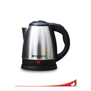Wonderchef Black Stainless-Steel Electric Kettle 1.5 L