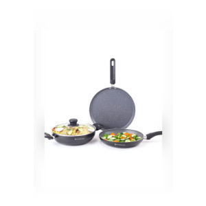 Wonderchef Grey Induction Base Aluminium Cookware Set