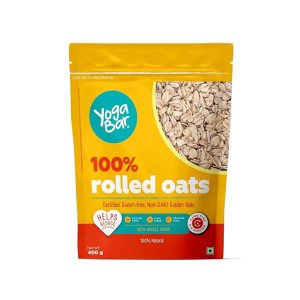 Yogabar 100% Rolled Plain Oats 400G