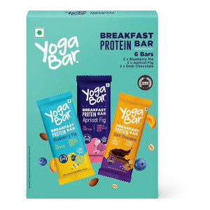 Yogabar Breakfast Bars Variety Pack (6 Bars)