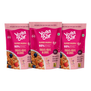 Yogabar Muesli 1.5kg Fruits Nuts & Seeds | High Protein Breakfast Cereal
