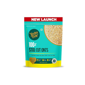 Yogabar Steel Cut Oats 750g | Whole Grain, Gluten-Free
