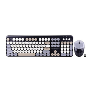 ZEBRONICS Companion 301 2.4GHz Wireless Keyboard & Mouse Combo with Retro Keys