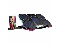 Zebronics NC8000 Laptop Cooling Pad Upto 17 inch 5 Fans 10 RGB Modes USB Port Mobile Holder Rs.1219 @ Amazon