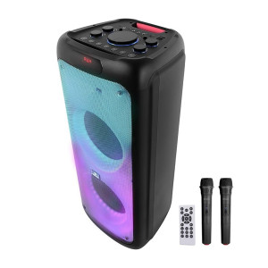 ZEBRONICS 120W Party Speaker with Dual Mics, Karaoke