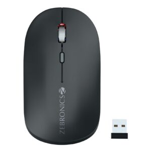 Zebronics Poise Wireless Mouse Dual Mode Silent Operation for Laptop