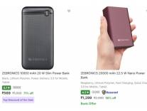 Zebronics Power Banks Deal Up to 78% Off Starting