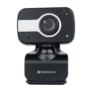 Zebronics Zeb-Crystal Clear Web Camera, 0.3 MP with USB & Built-in Mic