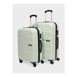 ZOUK Mint Aira Trolley Bag Combo Medium Large