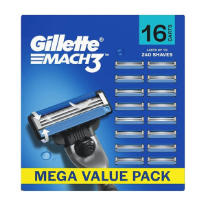 Gillette Mach3 Shaving Blades 16 Pack at Rs1499 | Amazon Deal