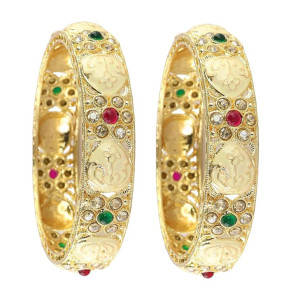 NMII Gold Plated Metal Bangles Set at Rs120 | Amazon Deal