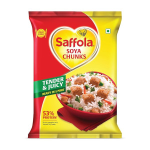 Saffola Soya Chunks 1kg at Rs120 | Amazon Deal