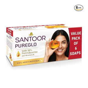 Santoor PureGlo Glycerine Soap at Rs250 | Amazon Deal