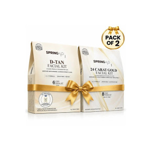 Spring H2O Gold and D-Tan Facial Kit Combo at Rs80 | Myntra Deal