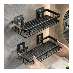 ZARJEW Bathroom Plastic Shelves Pack of 2 at Rs189 | Flipkart Deal