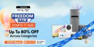 Flipkart Freedom Sale 2025: Up to 75% Off + 10% Extra + Up to 8% Cashback